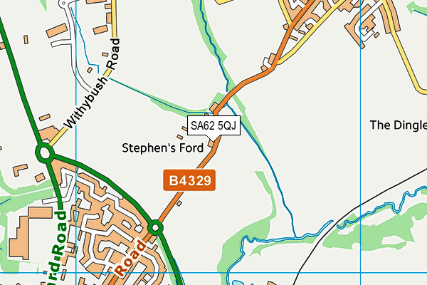 SA62 5QJ map - OS VectorMap District (Ordnance Survey) SA62 5QJ map - OS VectorMap District (Ordnance Survey)