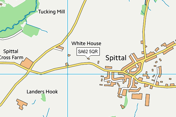 SA62 5QR map - OS VectorMap District (Ordnance Survey) SA62 5QR map - OS VectorMap District (Ordnance Survey)