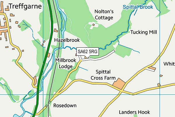SA62 5RG map - OS VectorMap District (Ordnance Survey) SA62 5RG map - OS VectorMap District (Ordnance Survey)