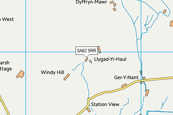 SA62 5RR map - OS VectorMap District (Ordnance Survey) SA62 5RR map - OS VectorMap District (Ordnance Survey)