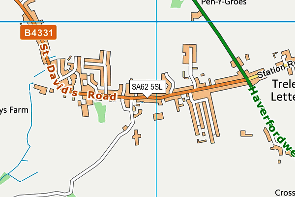 SA62 5SL map - OS VectorMap District (Ordnance Survey) SA62 5SL map - OS VectorMap District (Ordnance Survey)