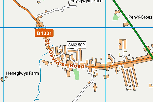 SA62 5SP map - OS VectorMap District (Ordnance Survey) SA62 5SP map - OS VectorMap District (Ordnance Survey)