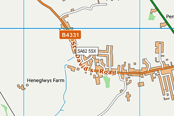 SA62 5SX map - OS VectorMap District (Ordnance Survey) SA62 5SX map - OS VectorMap District (Ordnance Survey)