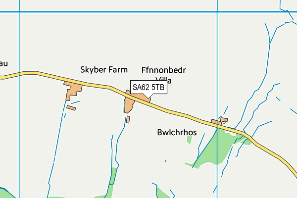 SA62 5TB map - OS VectorMap District (Ordnance Survey) SA62 5TB map - OS VectorMap District (Ordnance Survey)