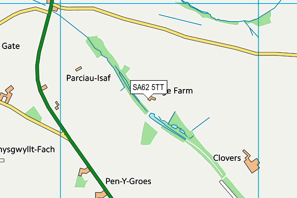 SA62 5TT map - OS VectorMap District (Ordnance Survey) SA62 5TT map - OS VectorMap District (Ordnance Survey)