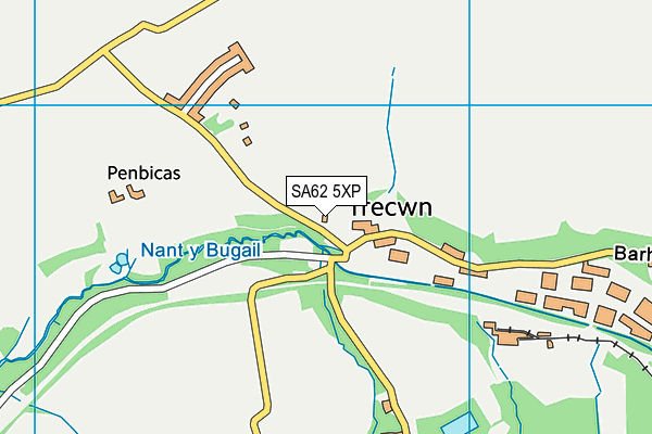 SA62 5XP map - OS VectorMap District (Ordnance Survey) SA62 5XP map - OS VectorMap District (Ordnance Survey)