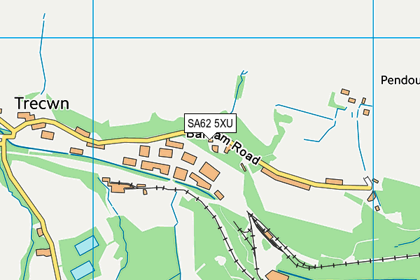SA62 5XU map - OS VectorMap District (Ordnance Survey) SA62 5XU map - OS VectorMap District (Ordnance Survey)