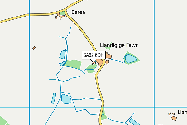 SA62 6DH map - OS VectorMap District (Ordnance Survey) SA62 6DH map - OS VectorMap District (Ordnance Survey)
