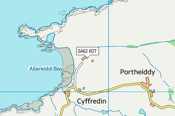 SA62 6DT map - OS VectorMap District (Ordnance Survey) SA62 6DT map - OS VectorMap District (Ordnance Survey)