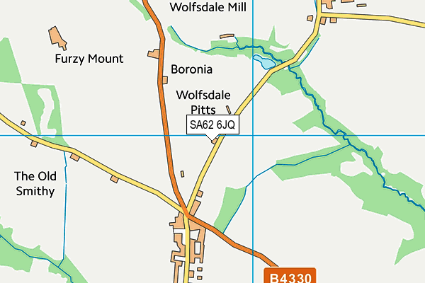 SA62 6JQ map - OS VectorMap District (Ordnance Survey) SA62 6JQ map - OS VectorMap District (Ordnance Survey)