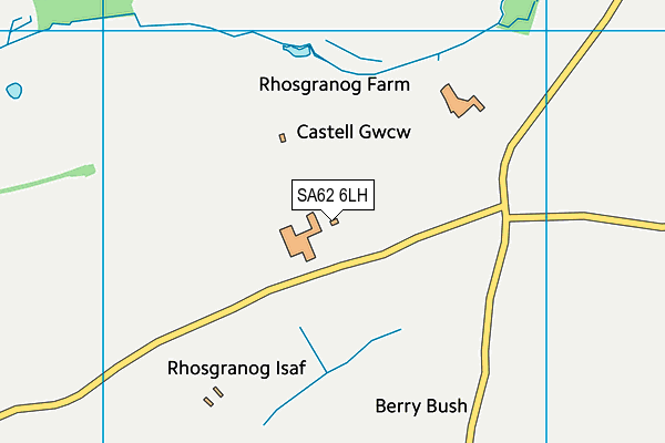 SA62 6LH map - OS VectorMap District (Ordnance Survey) SA62 6LH map - OS VectorMap District (Ordnance Survey)