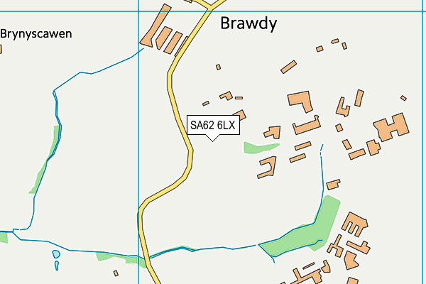 SA62 6LX map - OS VectorMap District (Ordnance Survey)
