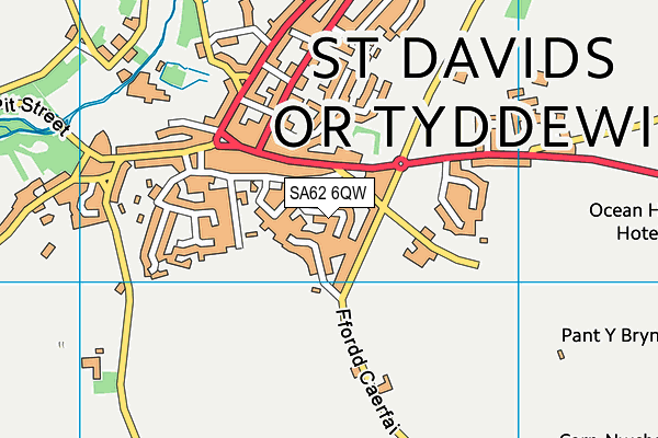 SA62 6QW map - OS VectorMap District (Ordnance Survey) SA62 6QW map - OS VectorMap District (Ordnance Survey)