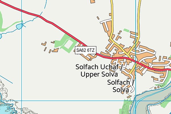 SA62 6TZ map - OS VectorMap District (Ordnance Survey) SA62 6TZ map - OS VectorMap District (Ordnance Survey)