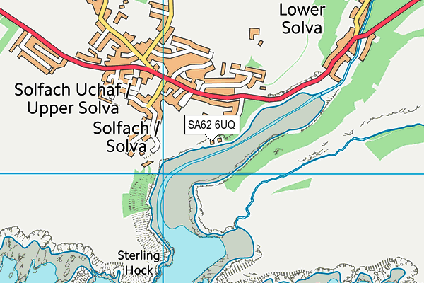SA62 6UQ map - OS VectorMap District (Ordnance Survey) SA62 6UQ map - OS VectorMap District (Ordnance Survey)