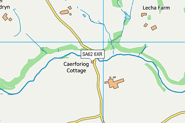 SA62 6XR map - OS VectorMap District (Ordnance Survey) SA62 6XR map - OS VectorMap District (Ordnance Survey)