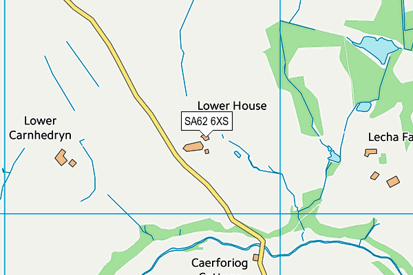 SA62 6XS map - OS VectorMap District (Ordnance Survey) SA62 6XS map - OS VectorMap District (Ordnance Survey)