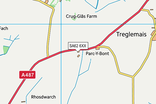 SA62 6XX map - OS VectorMap District (Ordnance Survey)