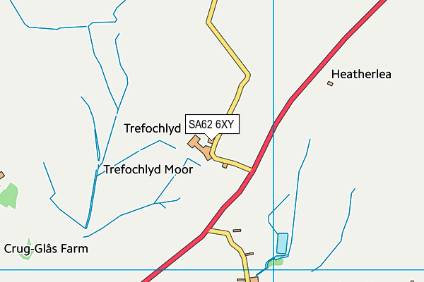 SA62 6XY map - OS VectorMap District (Ordnance Survey) SA62 6XY map - OS VectorMap District (Ordnance Survey)