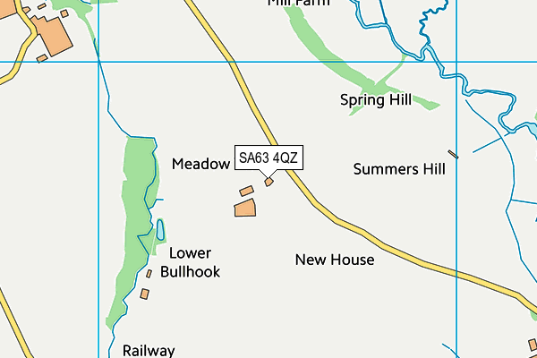 SA63 4QZ map - OS VectorMap District (Ordnance Survey) SA63 4QZ map - OS VectorMap District (Ordnance Survey)