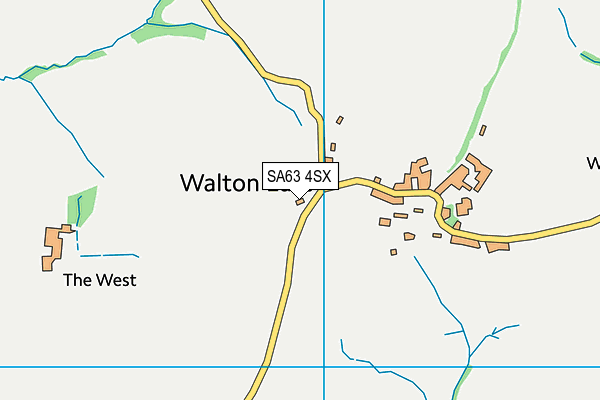 SA63 4SX map - OS VectorMap District (Ordnance Survey) SA63 4SX map - OS VectorMap District (Ordnance Survey)