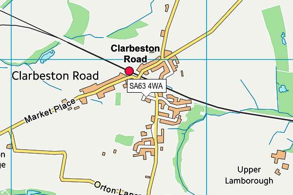 SA63 4WA map - OS VectorMap District (Ordnance Survey) SA63 4WA map - OS VectorMap District (Ordnance Survey)