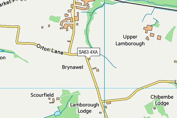 SA63 4XA map - OS VectorMap District (Ordnance Survey) SA63 4XA map - OS VectorMap District (Ordnance Survey)