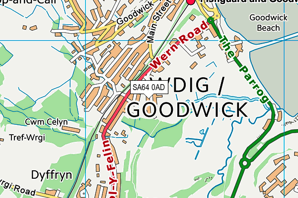 SA64 0AD map - OS VectorMap District (Ordnance Survey) SA64 0AD map - OS VectorMap District (Ordnance Survey)