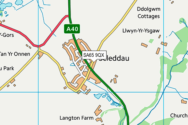 SA65 9QX map - OS VectorMap District (Ordnance Survey) SA65 9QX map - OS VectorMap District (Ordnance Survey)