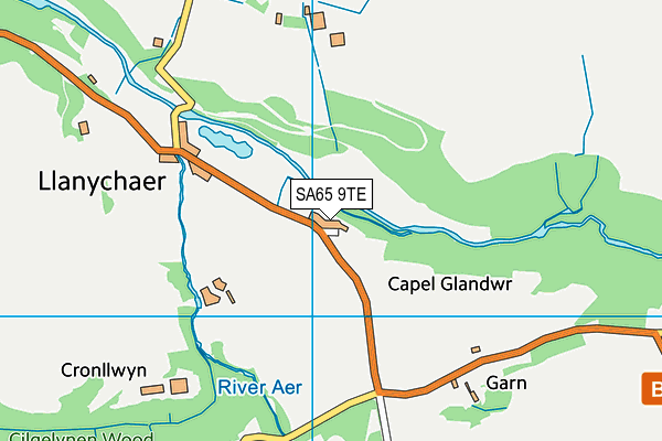 SA65 9TE map - OS VectorMap District (Ordnance Survey) SA65 9TE map - OS VectorMap District (Ordnance Survey)
