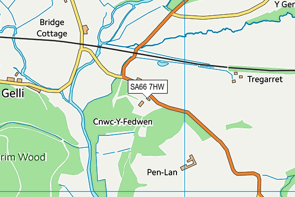 SA66 7HW map - OS VectorMap District (Ordnance Survey)