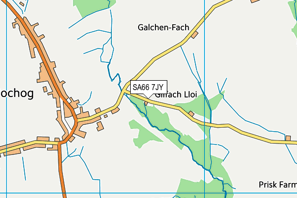 SA66 7JY map - OS VectorMap District (Ordnance Survey) SA66 7JY map - OS VectorMap District (Ordnance Survey)