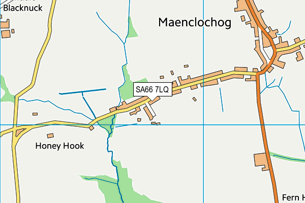 SA66 7LQ map - OS VectorMap District (Ordnance Survey) SA66 7LQ map - OS VectorMap District (Ordnance Survey)