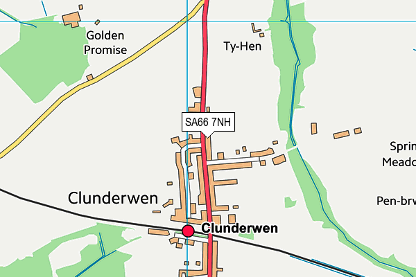 SA66 7NH map - OS VectorMap District (Ordnance Survey) SA66 7NH map - OS VectorMap District (Ordnance Survey)