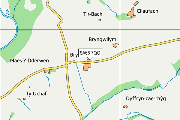 SA66 7QG map - OS VectorMap District (Ordnance Survey) SA66 7QG map - OS VectorMap District (Ordnance Survey)