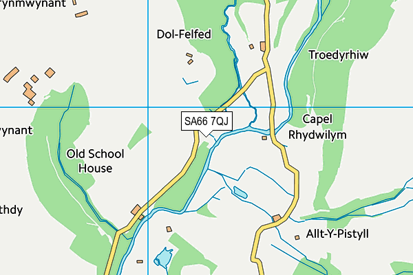 SA66 7QJ map - OS VectorMap District (Ordnance Survey) SA66 7QJ map - OS VectorMap District (Ordnance Survey)