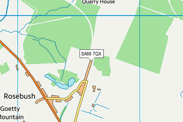 SA66 7QX map - OS VectorMap District (Ordnance Survey)