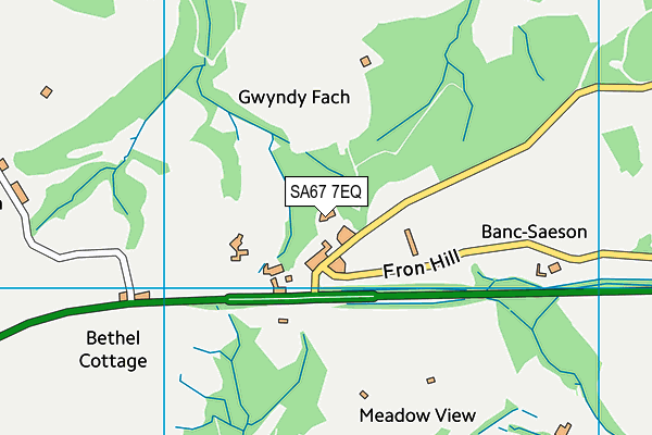 SA67 7EQ map - OS VectorMap District (Ordnance Survey) SA67 7EQ map - OS VectorMap District (Ordnance Survey)