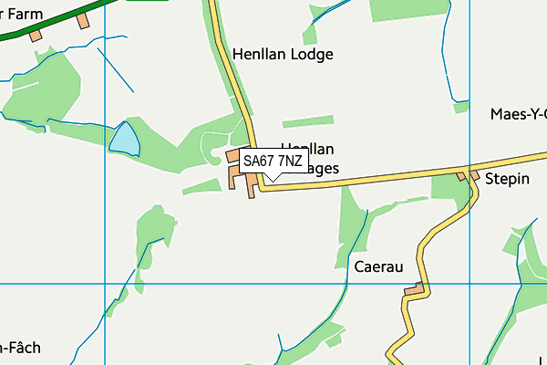 SA67 7NZ map - OS VectorMap District (Ordnance Survey) SA67 7NZ map - OS VectorMap District (Ordnance Survey)