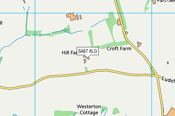 SA67 8LG map - OS VectorMap District (Ordnance Survey) SA67 8LG map - OS VectorMap District (Ordnance Survey)