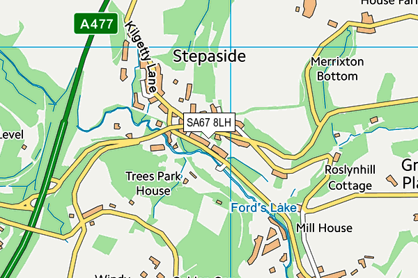 SA67 8LH map - OS VectorMap District (Ordnance Survey) SA67 8LH map - OS VectorMap District (Ordnance Survey)
