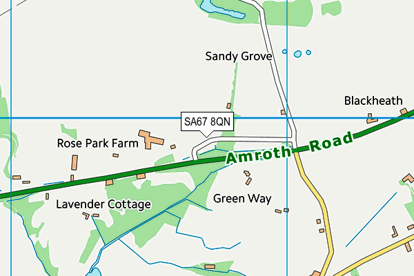 SA67 8QN map - OS VectorMap District (Ordnance Survey) SA67 8QN map - OS VectorMap District (Ordnance Survey)