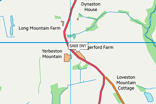 SA68 0NY map - OS VectorMap District (Ordnance Survey) SA68 0NY map - OS VectorMap District (Ordnance Survey)