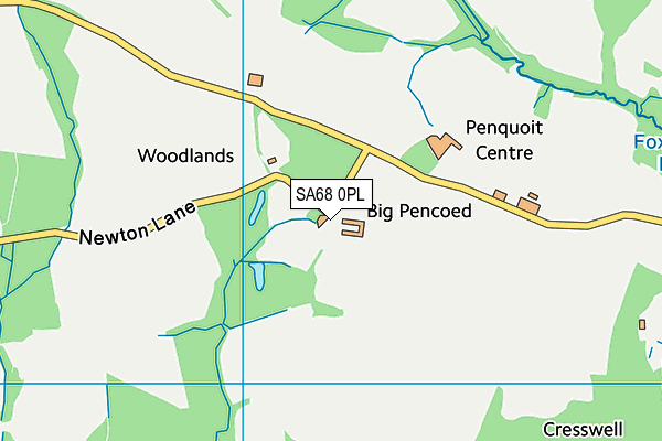 SA68 0PL map - OS VectorMap District (Ordnance Survey) SA68 0PL map - OS VectorMap District (Ordnance Survey)