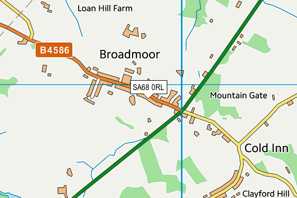 SA68 0RL map - OS VectorMap District (Ordnance Survey) SA68 0RL map - OS VectorMap District (Ordnance Survey)