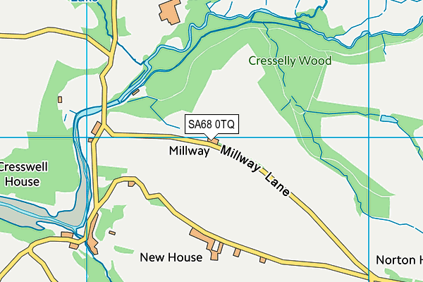 SA68 0TQ map - OS VectorMap District (Ordnance Survey) SA68 0TQ map - OS VectorMap District (Ordnance Survey)