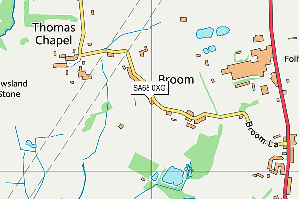 SA68 0XG map - OS VectorMap District (Ordnance Survey) SA68 0XG map - OS VectorMap District (Ordnance Survey)