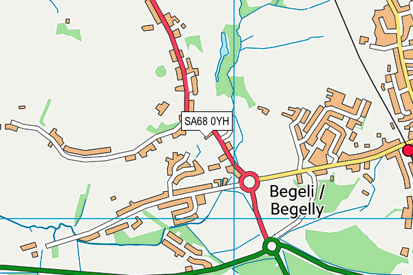 SA68 0YH map - OS VectorMap District (Ordnance Survey) SA68 0YH map - OS VectorMap District (Ordnance Survey)