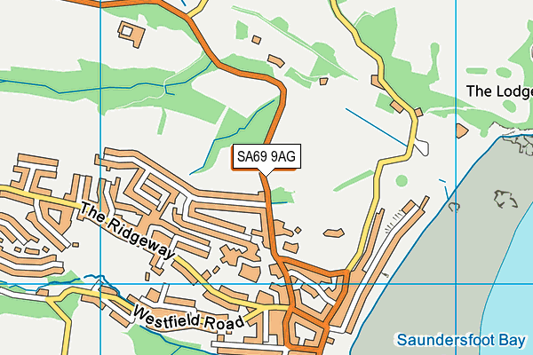 SA69 9AG map - OS VectorMap District (Ordnance Survey) SA69 9AG map - OS VectorMap District (Ordnance Survey)