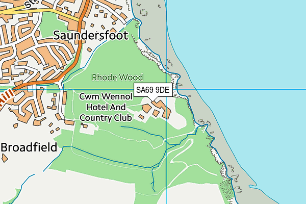 SA69 9DE map - OS VectorMap District (Ordnance Survey) SA69 9DE map - OS VectorMap District (Ordnance Survey)